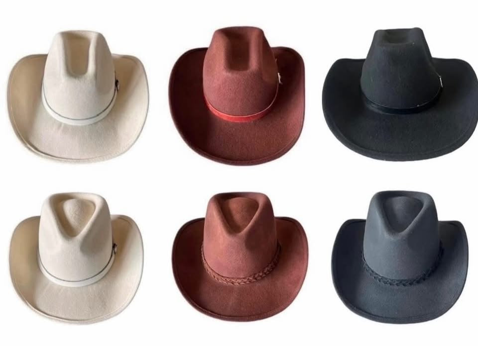 cowboyhatt i ullfilt