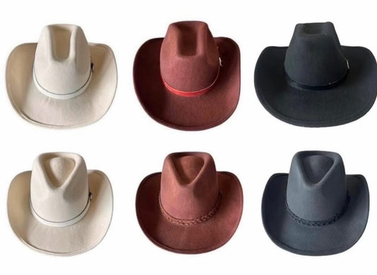 cowboyhatt i ullfilt